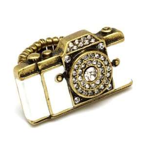  with Bling Lens Ring Love Photography   Antique Gold with White Camera