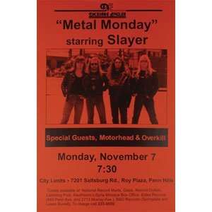  Slayer   Posters   Limited Concert Promo