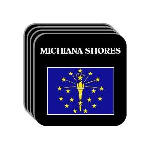 US State Flag   MICHIANA SHORES, Indiana (IN) Set of 4 Mini Mousepad 