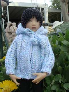 knit Hoodie for Kish Chrysalis 14 doll Ellowyne  