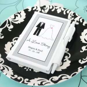    A Love Story Personalized Theme Notebook Favors