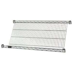  Chrome Wire Shelving Slated Sloped Shelf   1848SL   18 x 