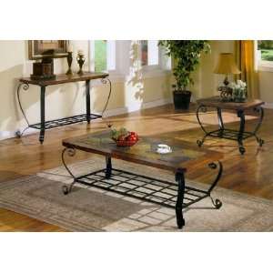  Iron Coffee Table With Two End Tables