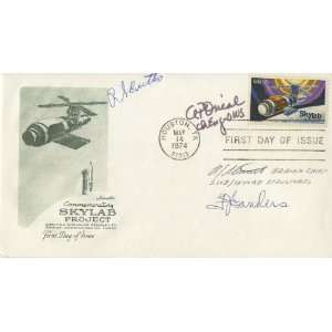  Skylab Personnel Autographed Commemorative Philatelic 