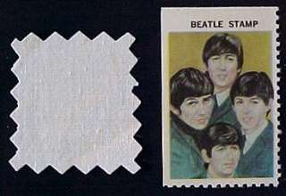 Beatles 1966 Cincinnati Bed Sheet and Stamp Display  