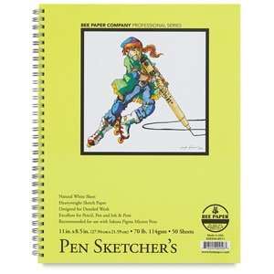 Bee Paper Pen Sketchers Pad   8frac12; times; 11, Portrait, 114 gsm