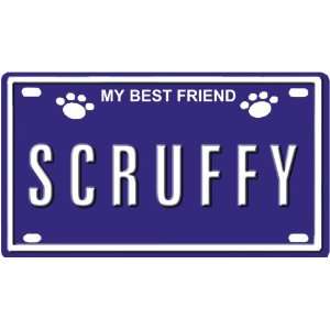  SCRUFFY Dog Name Plate for Dog House. Over 400 Names 
