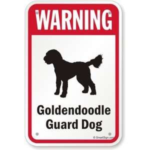  Warning Golden Doodle Guard Dog (with Graphic) High 