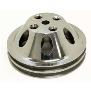  CHEVY SMALL BLOCK POLISHED ALUMINUM WATER PUMP PULLEY   2 