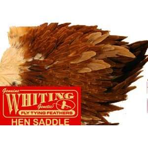 Fly Tying Material   Whiting Hen Saddle   medium ginger  