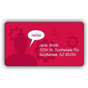  Buddha Red Relax Address Label