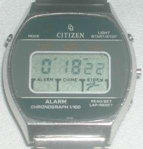 Citizen GN 4 S Alarm Chronograph Digital Quartz Watch Japan