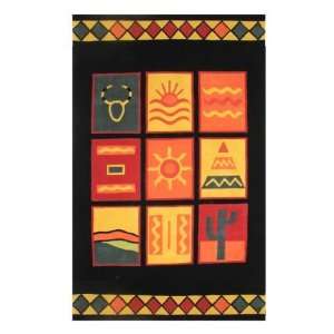  The American Home Rug Company Sizzle 3 6 x 5 6 black 