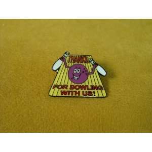  Thanks For Bowling With Us Lapel Pin 