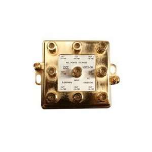 Brass Digital Coaxial Splitter for Cable or Satellite 5 2400MHz 