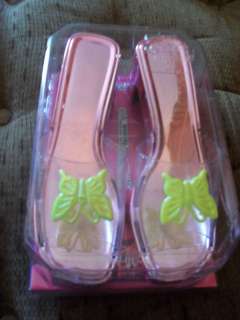 Little Girl Dress Up Shoes Pink w/Butterfly  