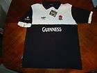 NWT Guinness Beer Draught Cotton Traders England Rugby Polo Shirt L