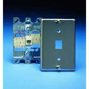  WP A6 SS   OCC 1 Port Category 6 Jack, Stainless Steel 