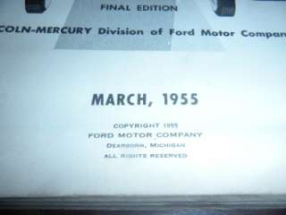 VINTAGE 1953   1954 MERCURY BODY PARTS GARAGE CATALOG  