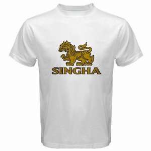  Singha Beer Logo New White T Shirt Size  3XL 
