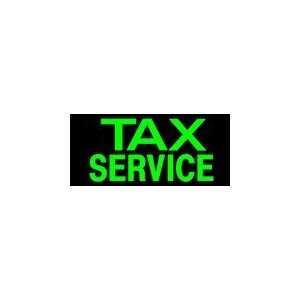  Tax Service Simulated Neon Sign 12 x 27