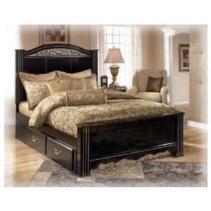  Wildon Home Park Bed in Glossy Black