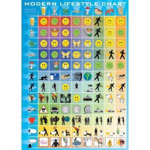  MODERN LIFESTYLE CHART COLLEGE 24X36 POSTER #PP0436 