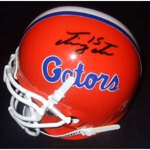  Tim Tebow Autographed Mini Helmet