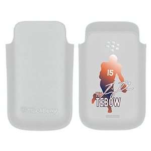  Tim Tebow Silhouette on BlackBerry Leather Pocket Case 
