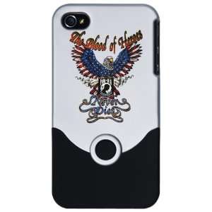 iPhone 4 or 4S Slider Case Silver POWMIA The Blood Of Heroes Never 