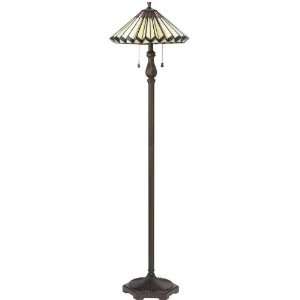 Tiffany Style Floor Lamp 61hx16w Amber