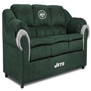  New York Jets Pub Sofa Memorabilia.