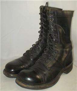 vintage mens Corcoran Military Jump Boots black leather sz 8 D  