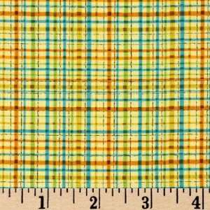   Friendship Plaid Yellow Fabric By The Yard Arts, Crafts & Sewing