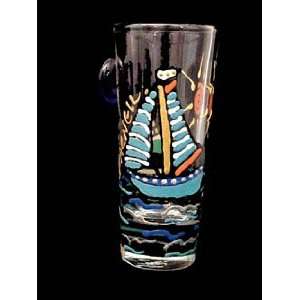   Hand Painted   Collectible Shooter Glass   1.5 oz.