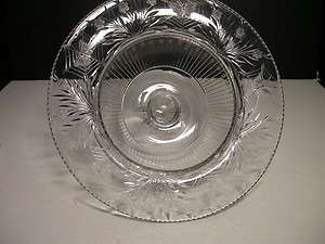 Pairpoint Colias #175 Footed Bowl Clear ABP Cut Crystal  