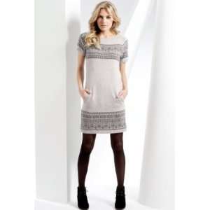  Short Sleeve Fair Isle Knitted Dress with Lambswool 