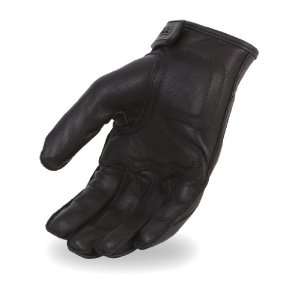 First Manufacturing Plain Short Gloves with Gel Palm (Black, XX Large)