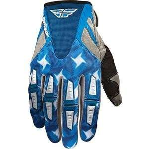    Fly Racing Youth Kinetic Gloves   2011   5/Blue/Silver Automotive