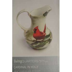   in Holly 10.5 Porcelain Pitcher By Living Quarters 