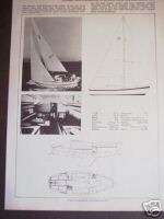 1971 Columbia 26 Mark II Sailboat boat Spec page  