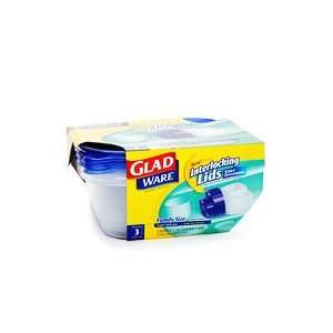  Gladware Containers and Lids, Family Size, 3 ea Health 