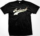 St Patricks Day Mens Ireland Black T  Shirt Tee 2XL  