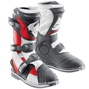  Thor Motocross Youth Quadrant Boots   7/Red Automotive