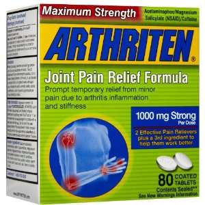  Arthriten Maximum Strength, Coated Tablets 80 ea Beauty