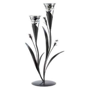  Silver Dawn Lily Tealight Iron Candleholder Centerpiece 