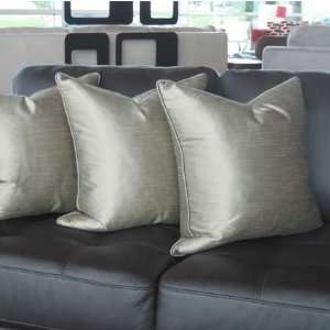 Orissa Contemporary Silk Accent Pillow Stone   MOTIF Modern Living 