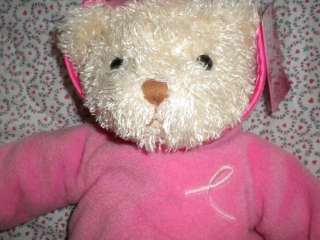  Breast Cancer Fundraiser Gund Bear Pink Sweatshirt 2003 #44336 