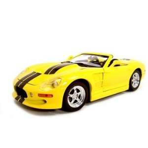  SHELBY SERIES 1 YELLOW 1/18 SCALE DIECAST MODEL 