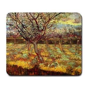  Apricot Trees in Blossom By Vincent Van Gogh Mouse Pad 